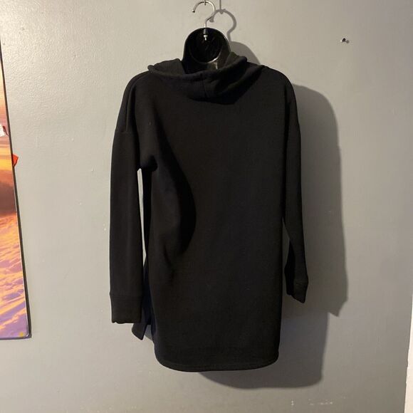 Tahari Sleepwear Sweatshirt Oversized Cozy Plush Cowl  Neck Drawstring XS - Picture 3 of 6